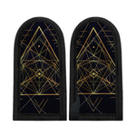 Geometric Pyramid Print Skillet Handle Cover