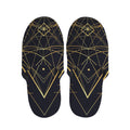 Geometric Pyramid Print Slippers