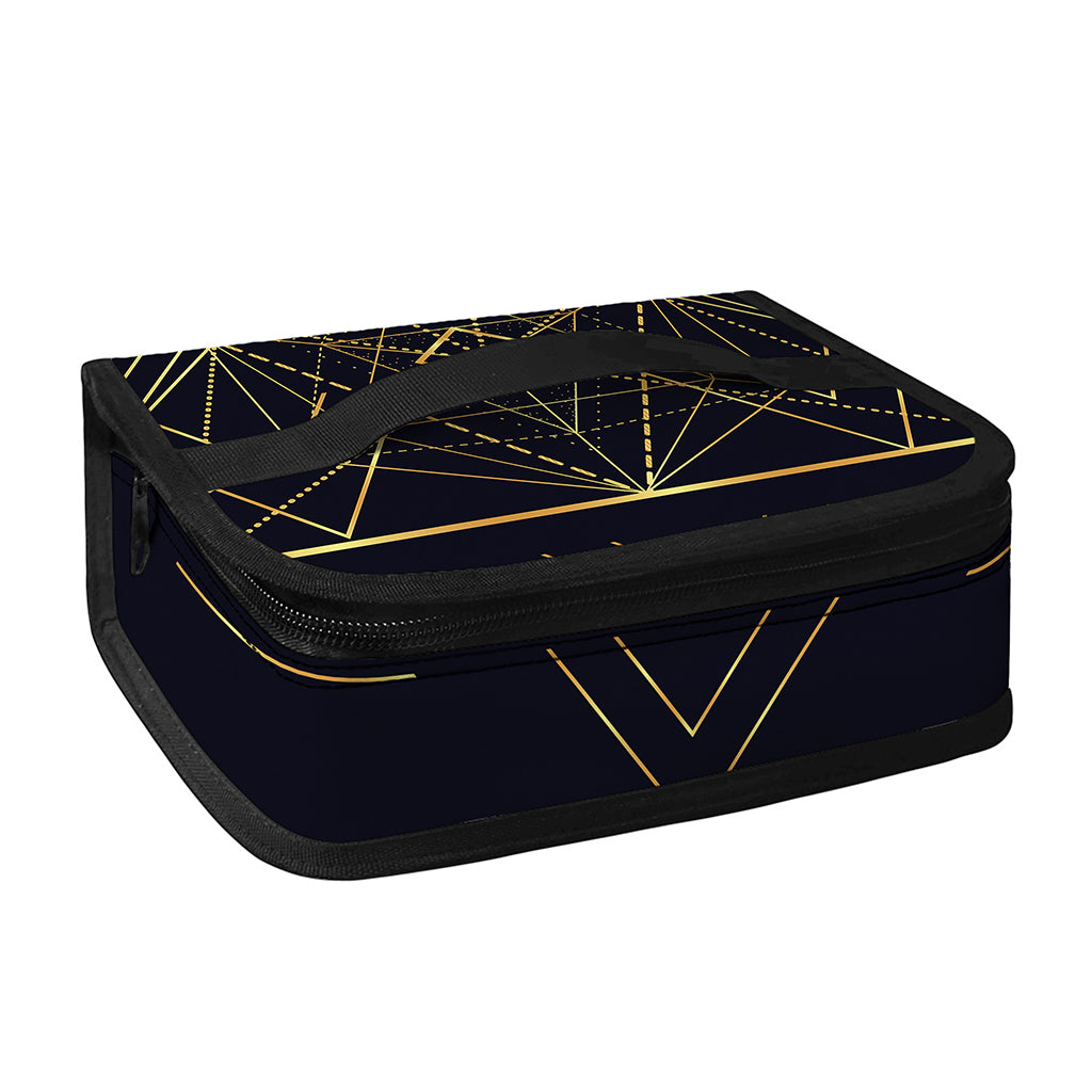 Geometric Pyramid Print Small Lunch Bag