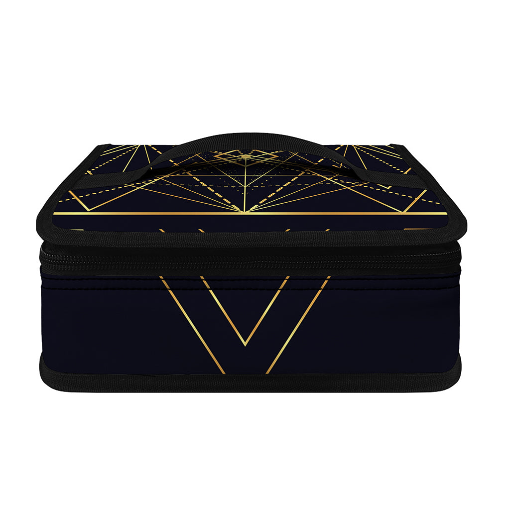 Geometric Pyramid Print Small Lunch Bag