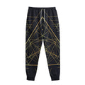 Geometric Pyramid Print Sweatpants