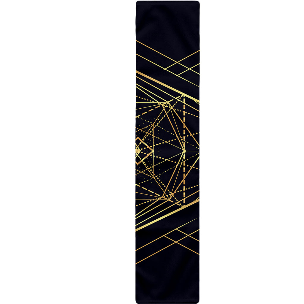 Geometric Pyramid Print Table Runner