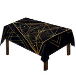 Geometric Pyramid Print Tablecloth
