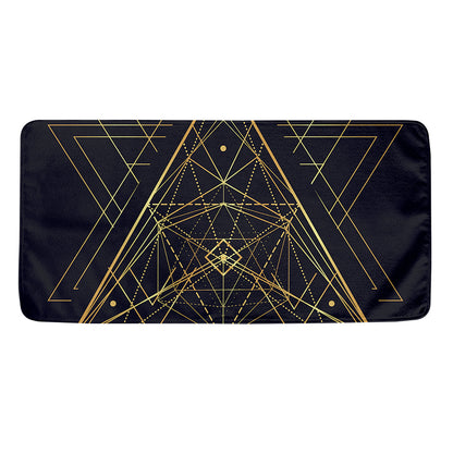 Geometric Pyramid Print Towel