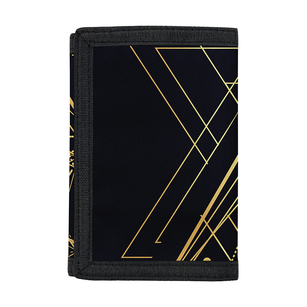 Geometric Pyramid Print Trifold Wallet
