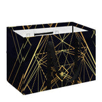Geometric Pyramid Print Utility Tote Bag