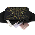 Geometric Pyramid Print Waist Bag