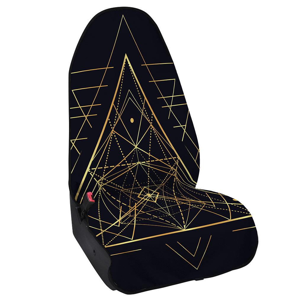 Geometric Pyramid Print Waterproof Car Seat Cover