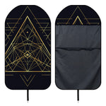 Geometric Pyramid Print Waterproof Car Seat Cover