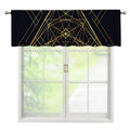 Geometric Pyramid Print Window Valance