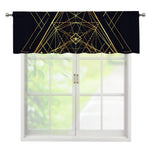 Geometric Pyramid Print Window Valance