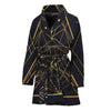 Geometric Pyramid Print Women's Bathrobe