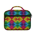 Geometric Rainbow Pattern Print Briefcase Bible Bag