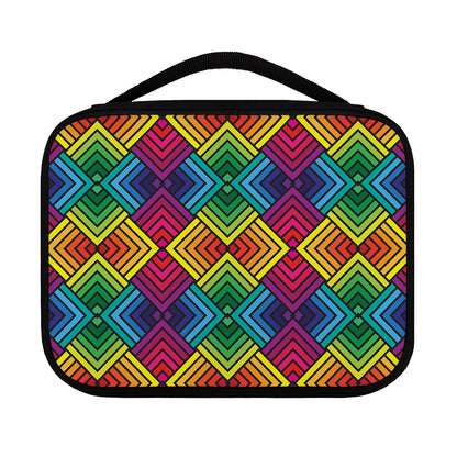 Geometric Rainbow Pattern Print Classic Bible Case