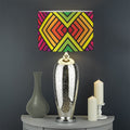 Geometric Rainbow Pattern Print Drum Lamp Shade