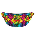 Geometric Rainbow Pattern Print Fanny Pack