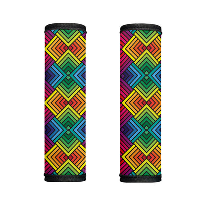 Geometric Rainbow Pattern Print Handle Covers
