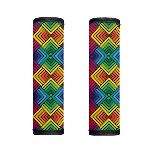 Geometric Rainbow Pattern Print Handle Covers