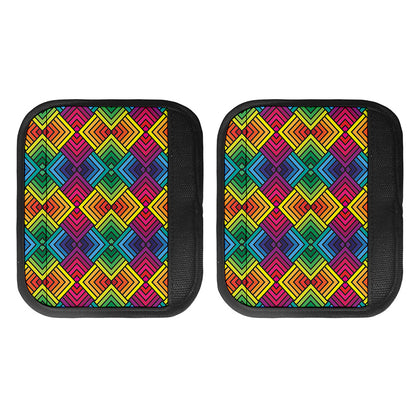 Geometric Rainbow Pattern Print Handle Covers
