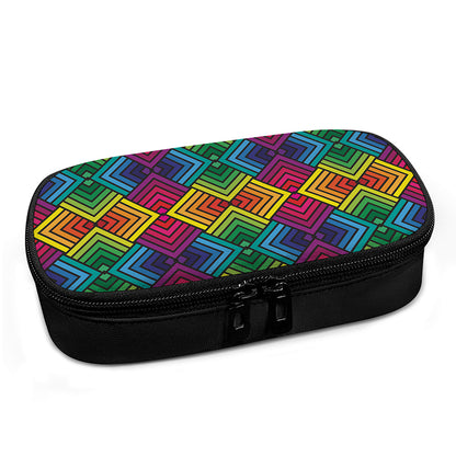 Geometric Rainbow Pattern Print Insulin Cooler Travel Case