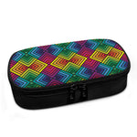 Geometric Rainbow Pattern Print Insulin Cooler Travel Case