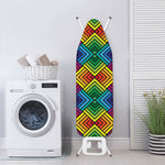 Geometric Rainbow Pattern Print Ironing Board Cover
