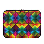 Geometric Rainbow Pattern Print Laptop Sleeve