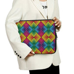 Geometric Rainbow Pattern Print Laptop Sleeve