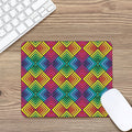Geometric Rainbow Pattern Print Mouse Pad