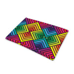 Geometric Rainbow Pattern Print Pet Cooling Mat Cover