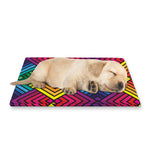 Geometric Rainbow Pattern Print Pet Cooling Mat Cover