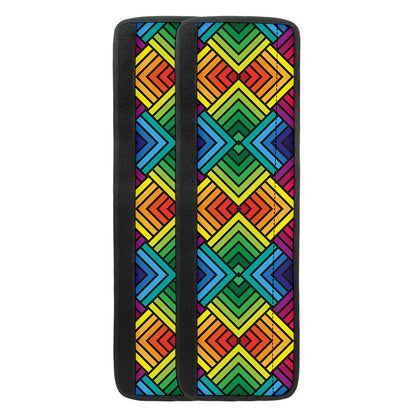Geometric Rainbow Pattern Print Refrigerator Handle Covers
