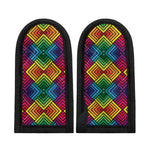 Geometric Rainbow Pattern Print Skillet Handle Cover