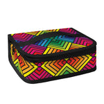 Geometric Rainbow Pattern Print Small Lunch Bag