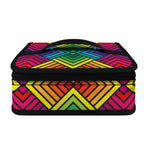 Geometric Rainbow Pattern Print Small Lunch Bag