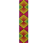 Geometric Rainbow Pattern Print Table Runner