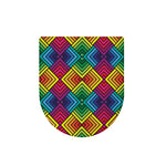 Geometric Rainbow Pattern Print Toilet Lid Cover