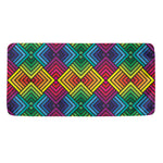 Geometric Rainbow Pattern Print Towel