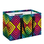 Geometric Rainbow Pattern Print Utility Tote Bag