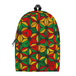 Geometric Reggae Pattern Print Backpack