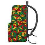 Geometric Reggae Pattern Print Backpack