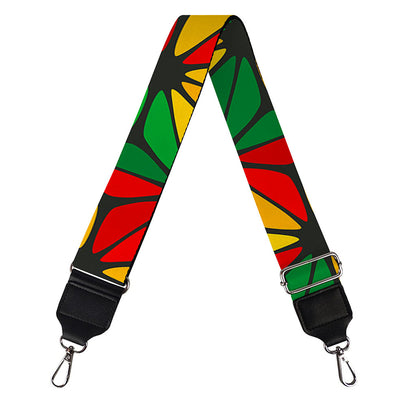 Geometric Reggae Pattern Print Bag Strap