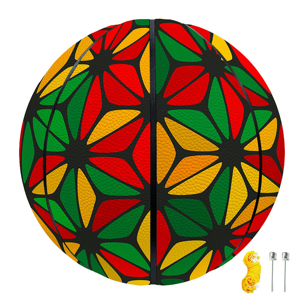 Geometric Reggae Pattern Print Basketball