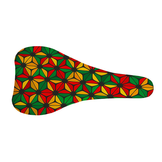 Geometric Reggae Pattern Print Bicycle Seat Cover