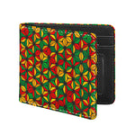 Geometric Reggae Pattern Print Bifold Wallet