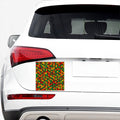 Geometric Reggae Pattern Print Car Sticker