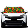 Geometric Reggae Pattern Print Car Windshield Snow Cover