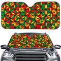 Geometric Reggae Pattern Print Car Windshield Sun Shade