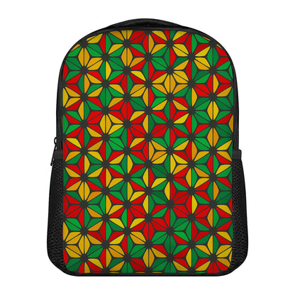 Geometric Reggae Pattern Print Casual Backpack