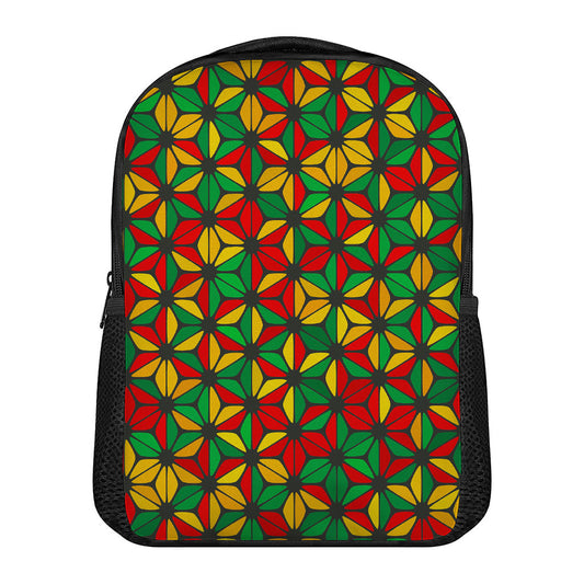 Geometric Reggae Pattern Print Casual Backpack
